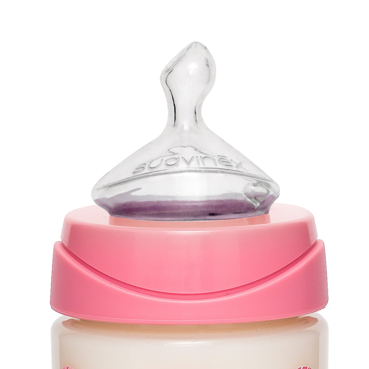 Mamadera Toys Rosa de 270ml con Tetina Anatomica de Silicona Flujo Medio 0/6 meses