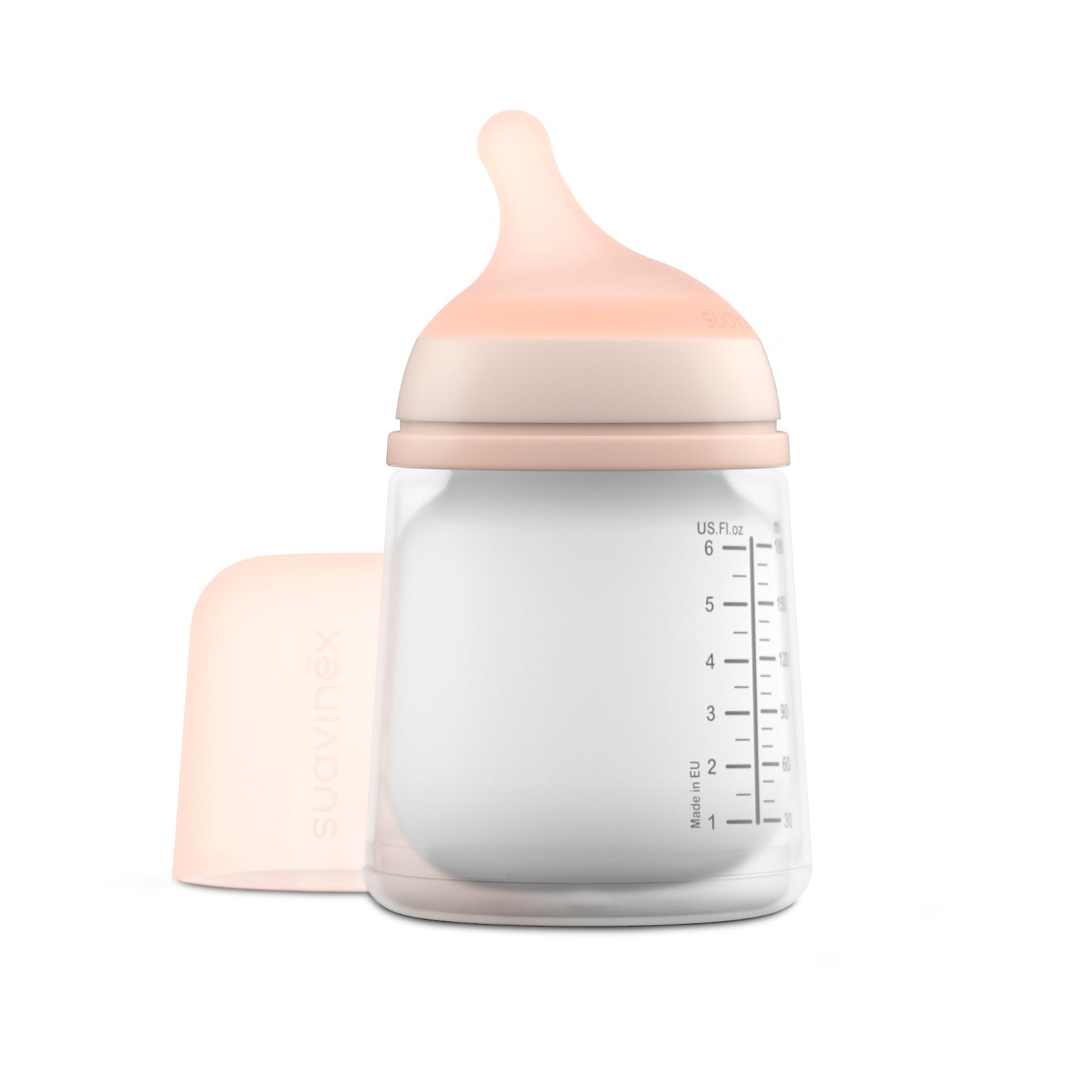 Mamadera Zero.Zero de 180ml con Tetina Fisiológica de Silicona Flujo Adaptable +0 meses