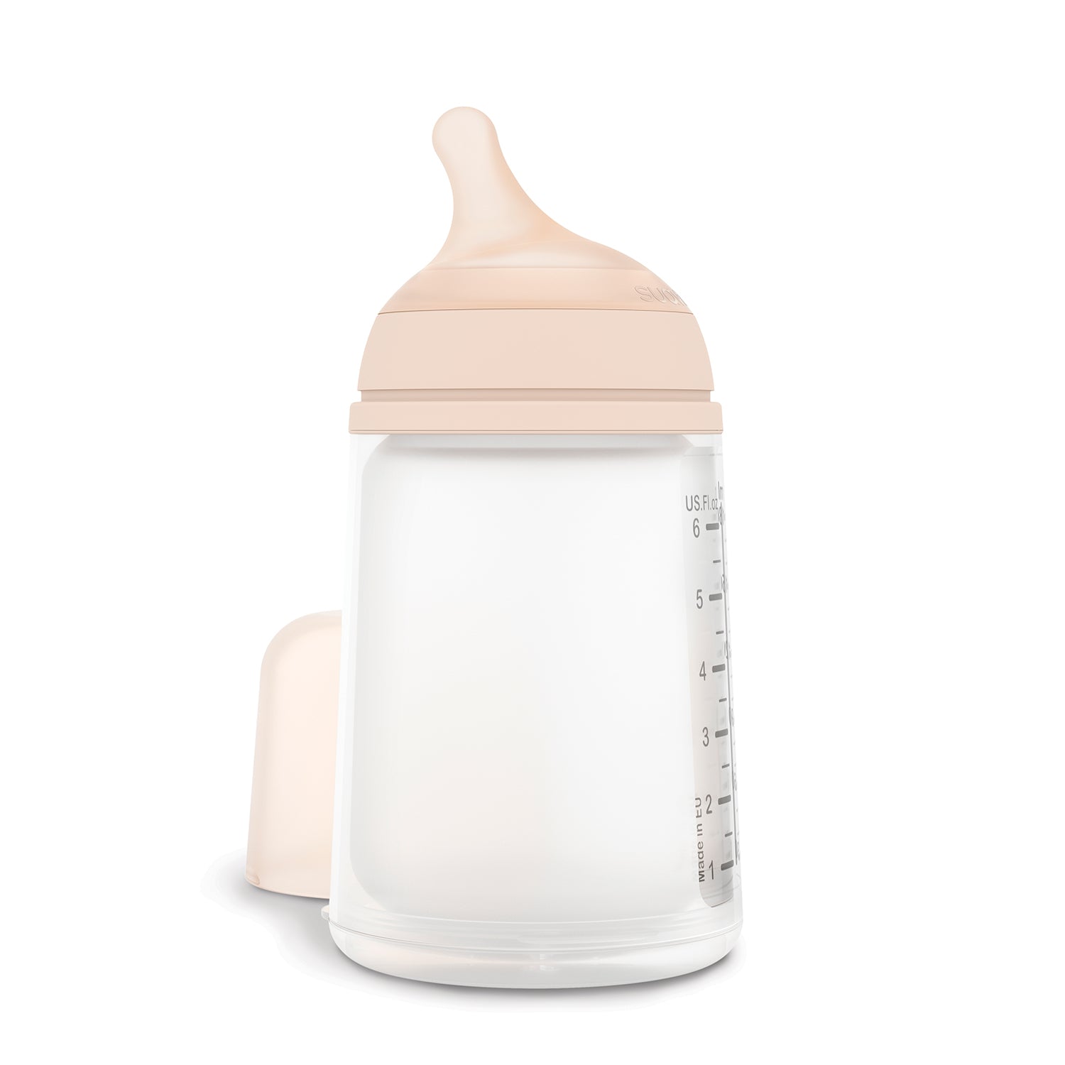Mamadera Zero.Zero de 270ml con Tetina Fisiológica de Silicona Flujo Medio +3 meses