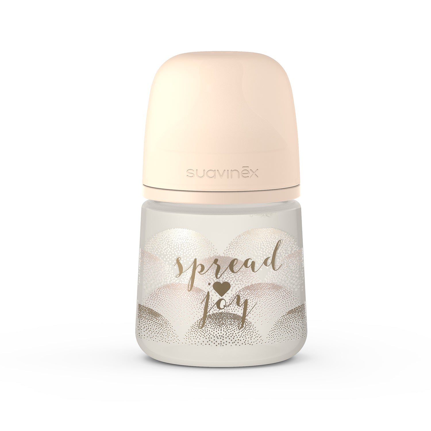 Mamadera Beige Spread Joy de 150ml con Tetina Fisiologica Sx Pro Flujo Lento +0 meses