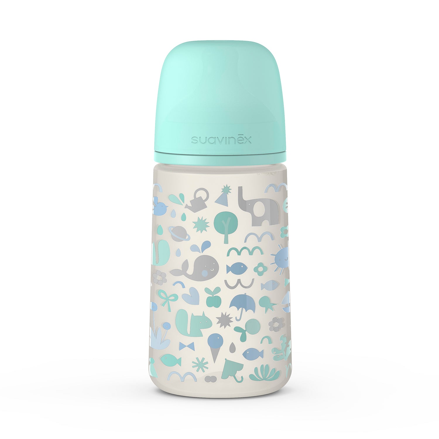 Mamadera Celeste Memories de 270ml con Tetina Fisiologica Sx Pro Flujo Medio +3 meses