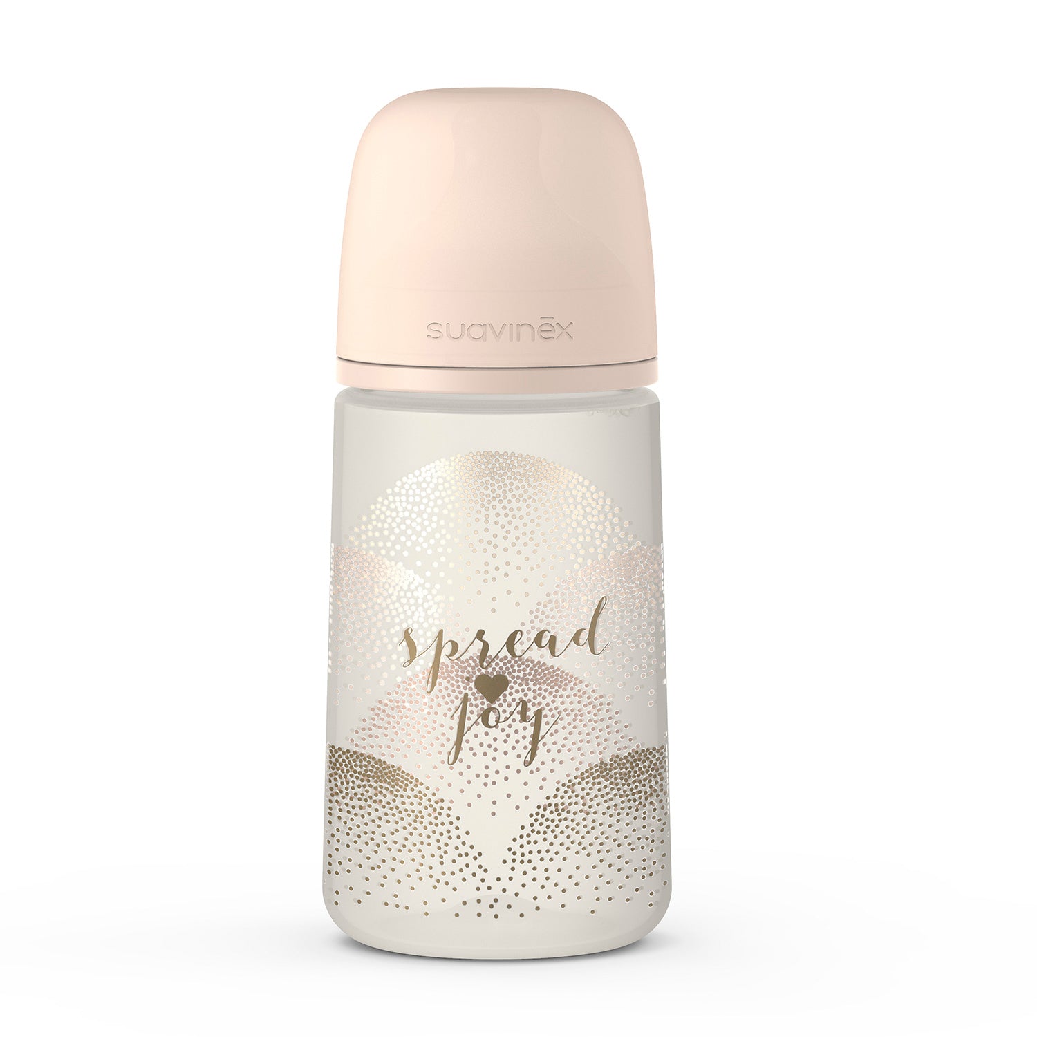 Mamadera Beige Spread Joy de 270ml con Tetina Fisiologica Sx Pro Flujo Medio +3 meses