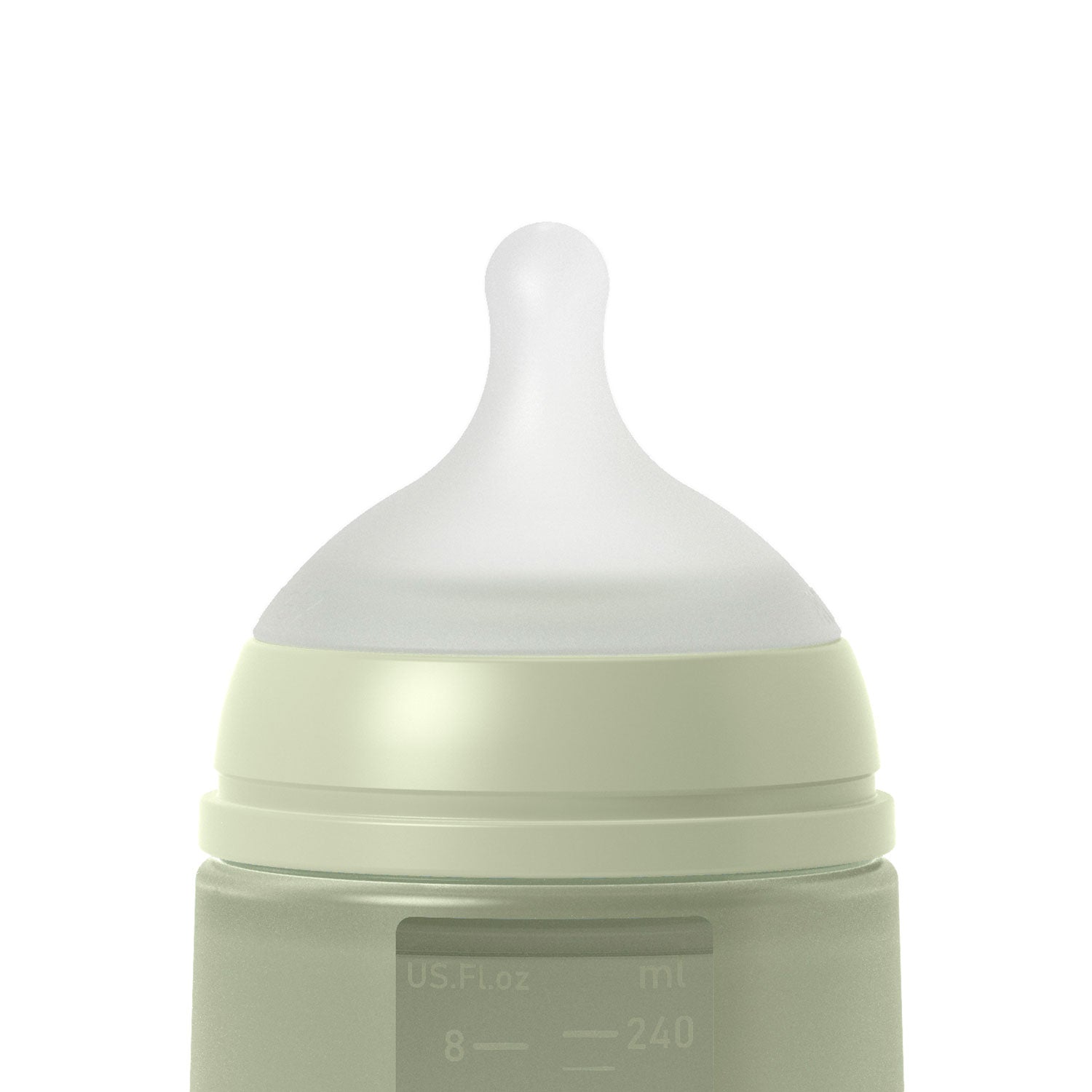 Mamadera Verde Colour Essence de 240ml con Tetina Fisiologica SX Pro de Silicona +3 meses