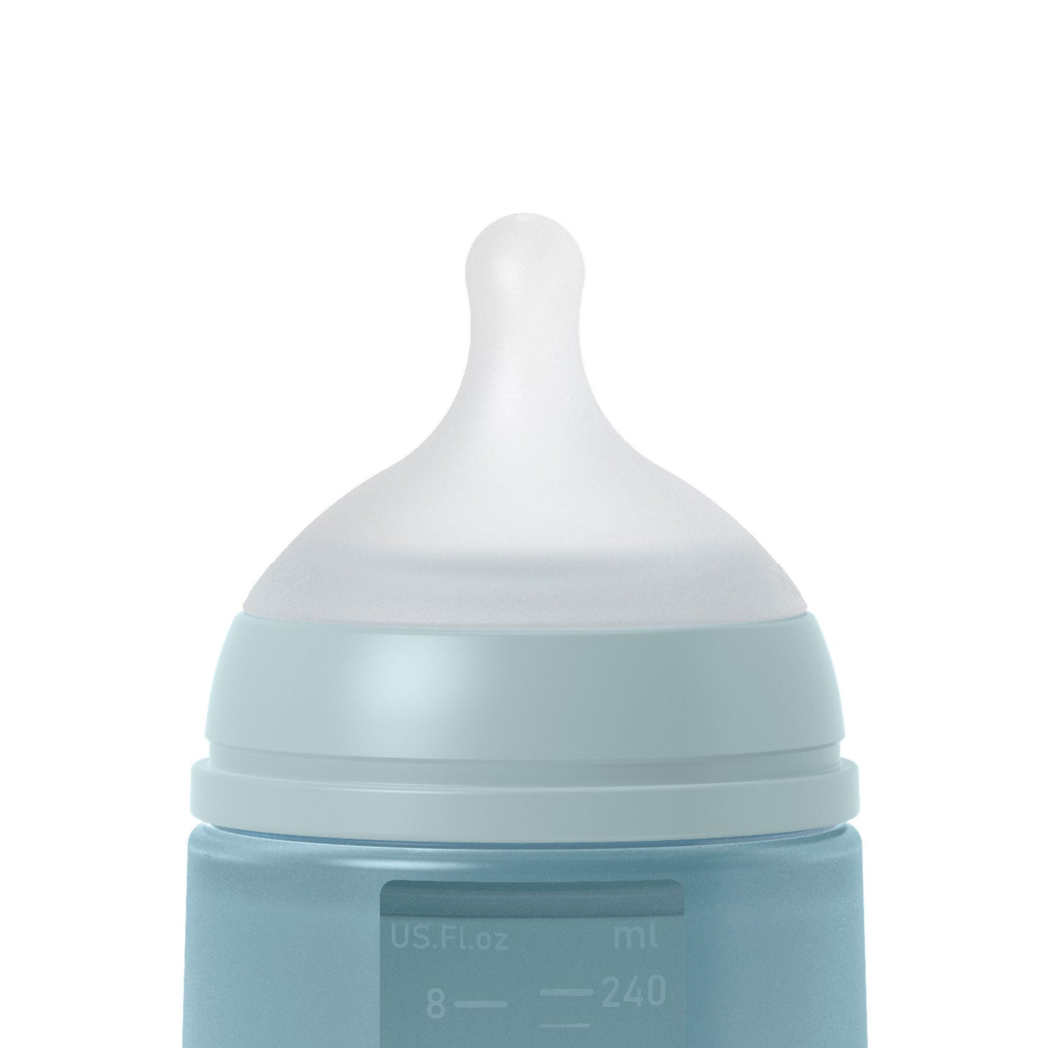 Mamadera Azul Colour Essence de 240ml con Tetina Fisiologica SX Pro de Silicona +3 meses