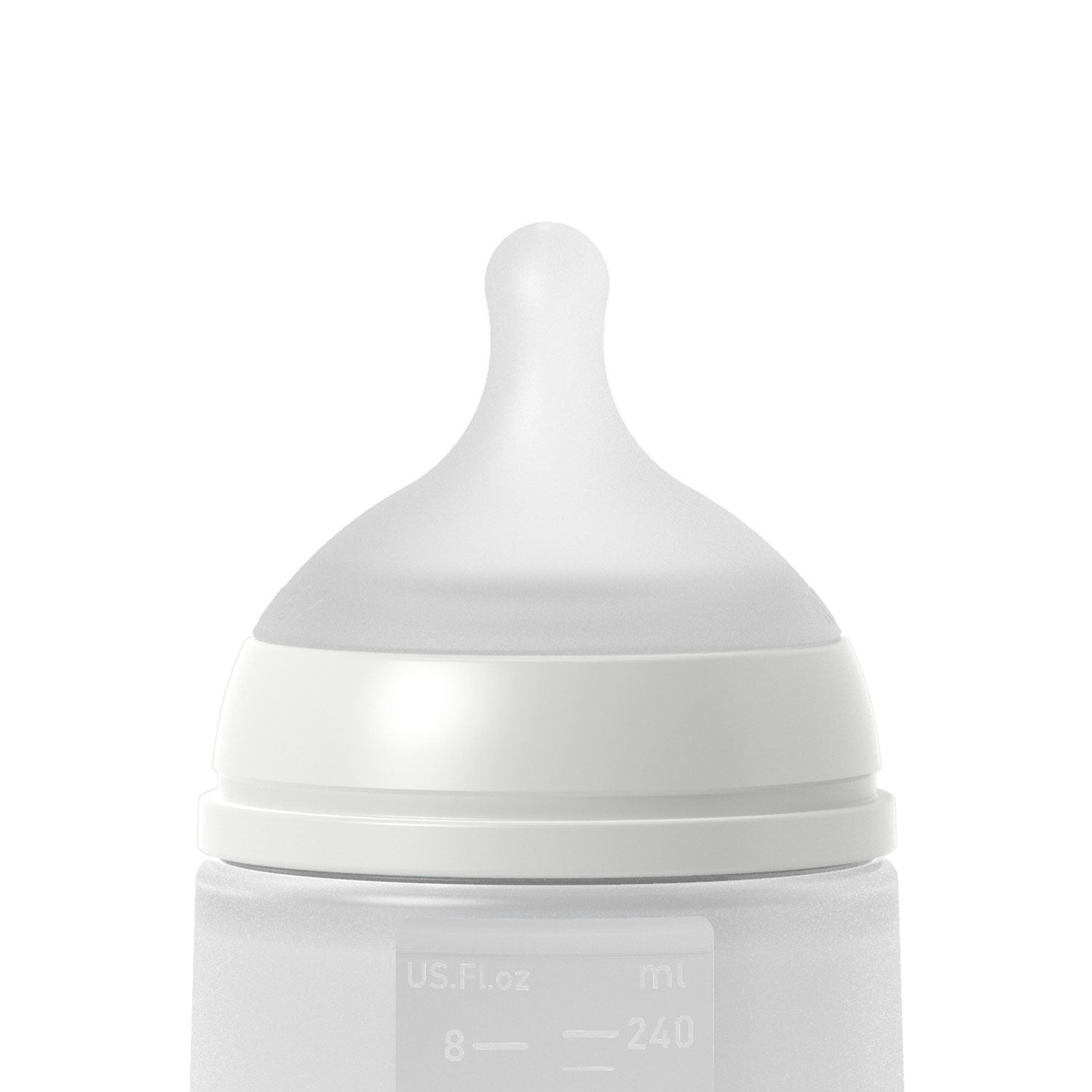 Mamadera Blanca Colour Essence de 240ml con Tetina Fisiologica SX Pro de Silicona +3 meses