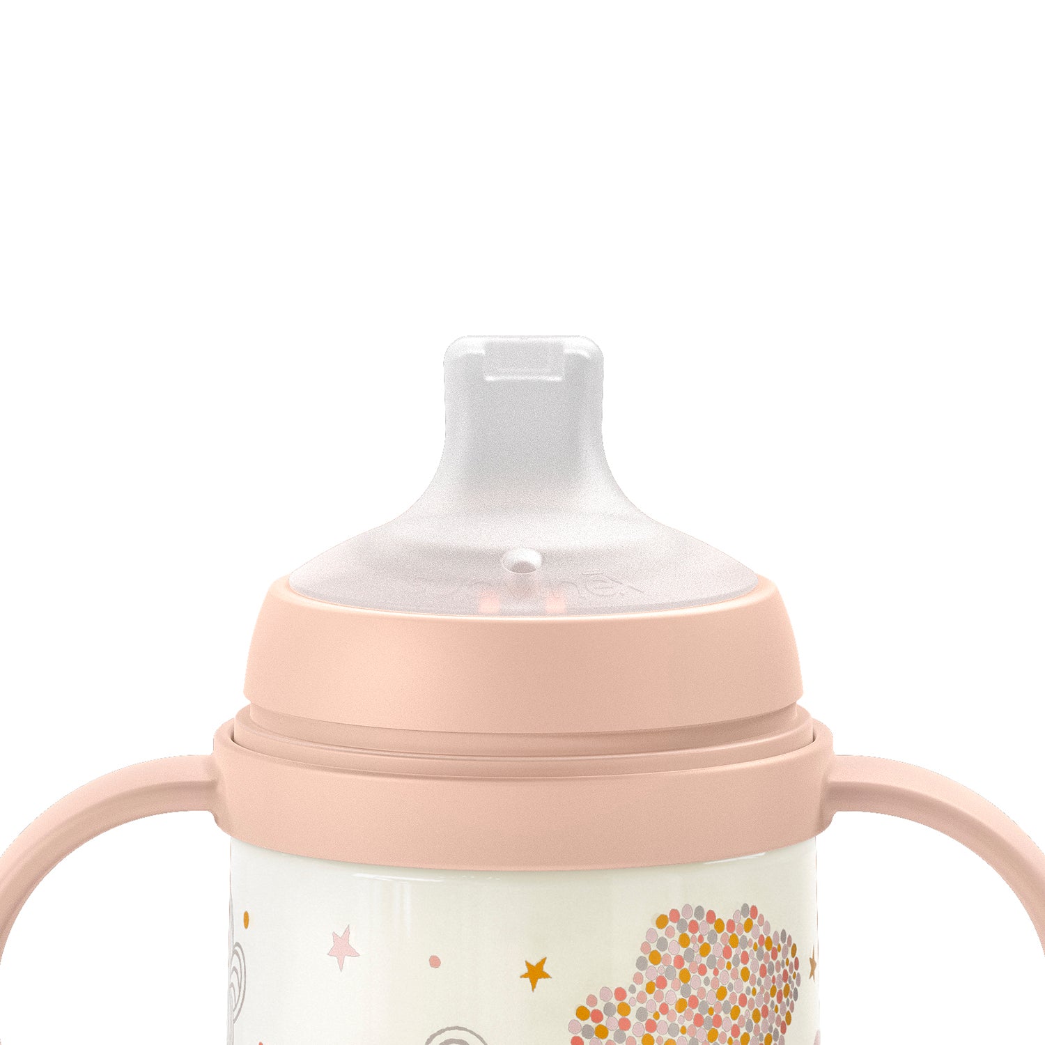 Mamadera de Entrenamiento con Asas y Boquilla de Silicona de 270ml Dreams Rosa