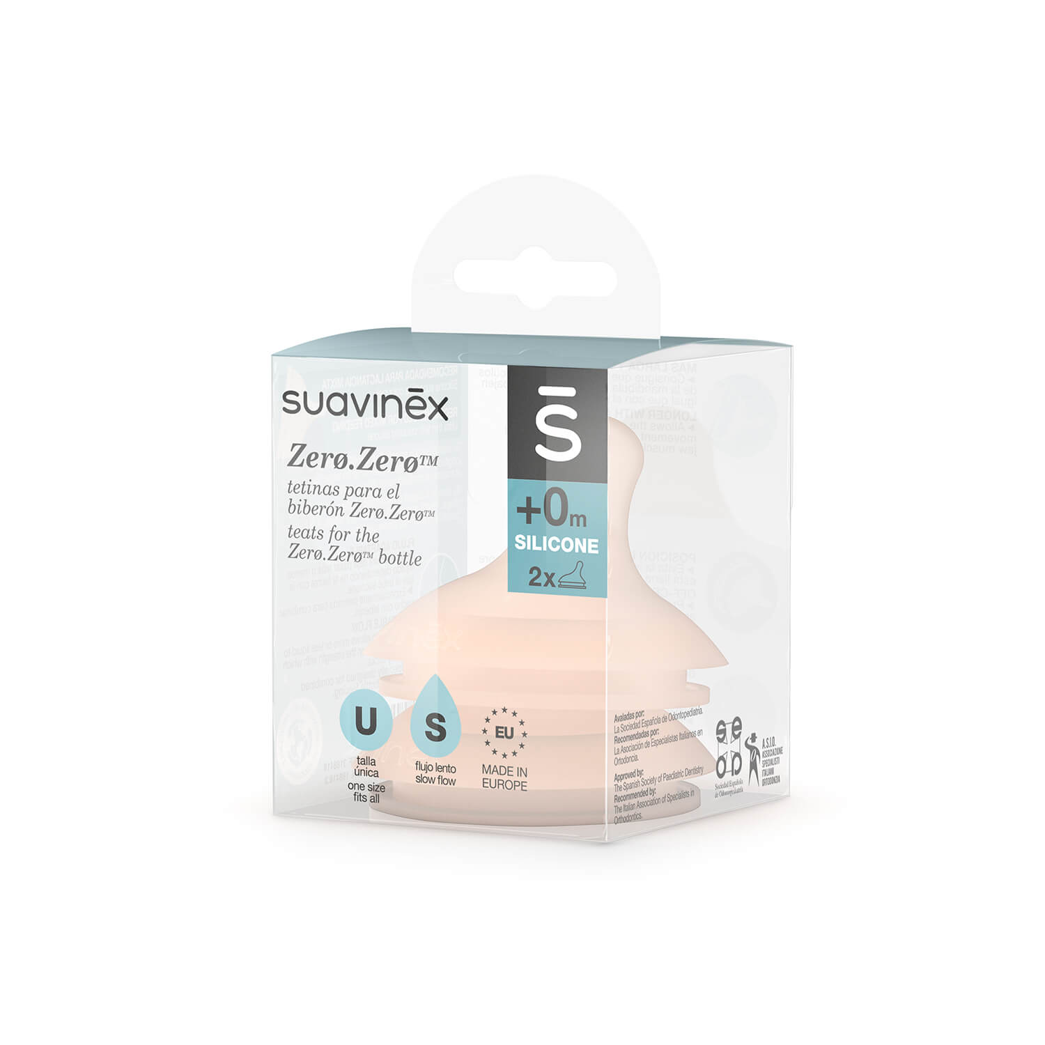 Repuestos de Tetina Zero.Zero Fisiologica de Silicona Flujo Lento +0 meses Fair