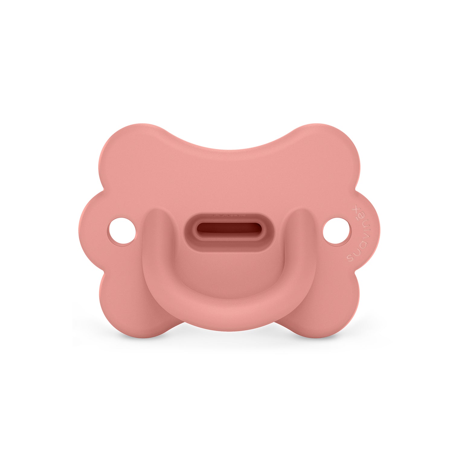 Chupete Peach Pink Todo silicona Butterfly 6/18 meses