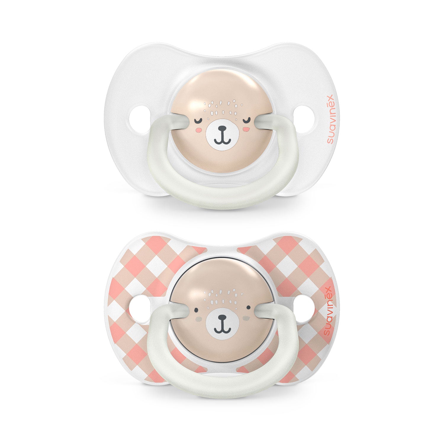 Pack Chupetes Night & Day + Mamadera 270ml + Broche Wild Rosa 6/18 meses