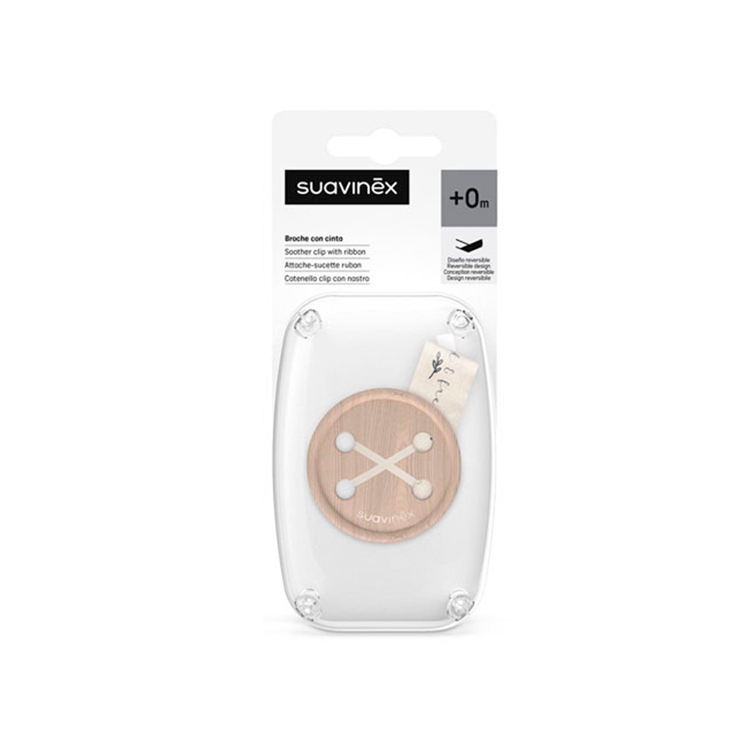 Broche Cinta Botón Wild Beige