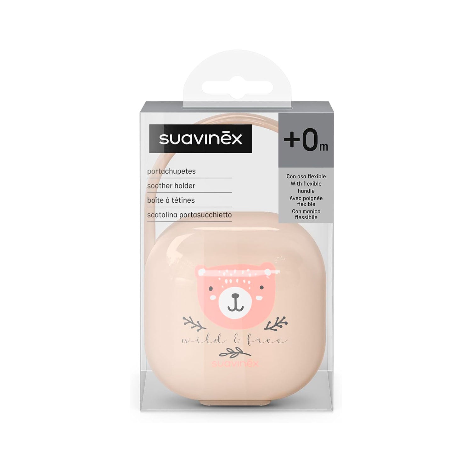 Porta Chupetes Wild Rosa
