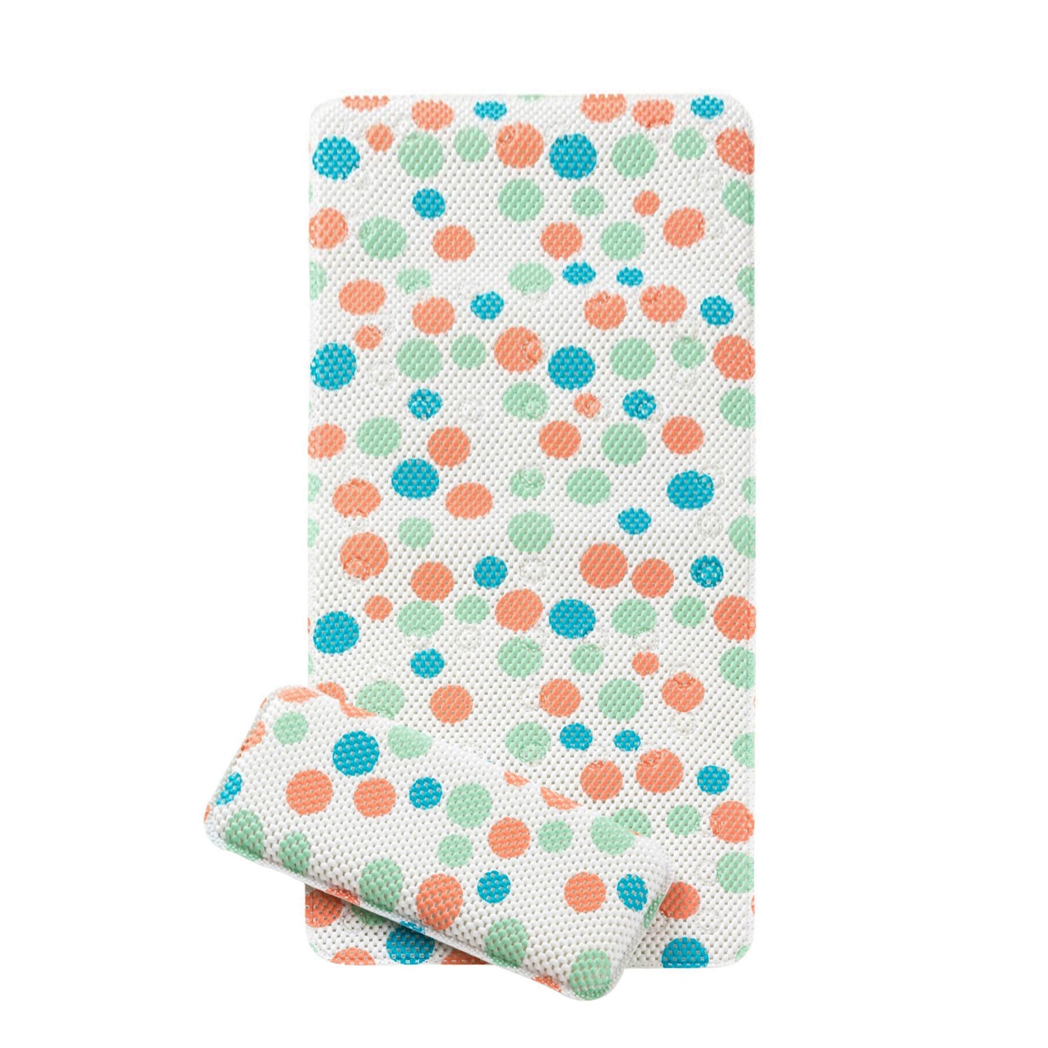 Alfombra y Cojín Antideslizantes para Baño - Polka Dots