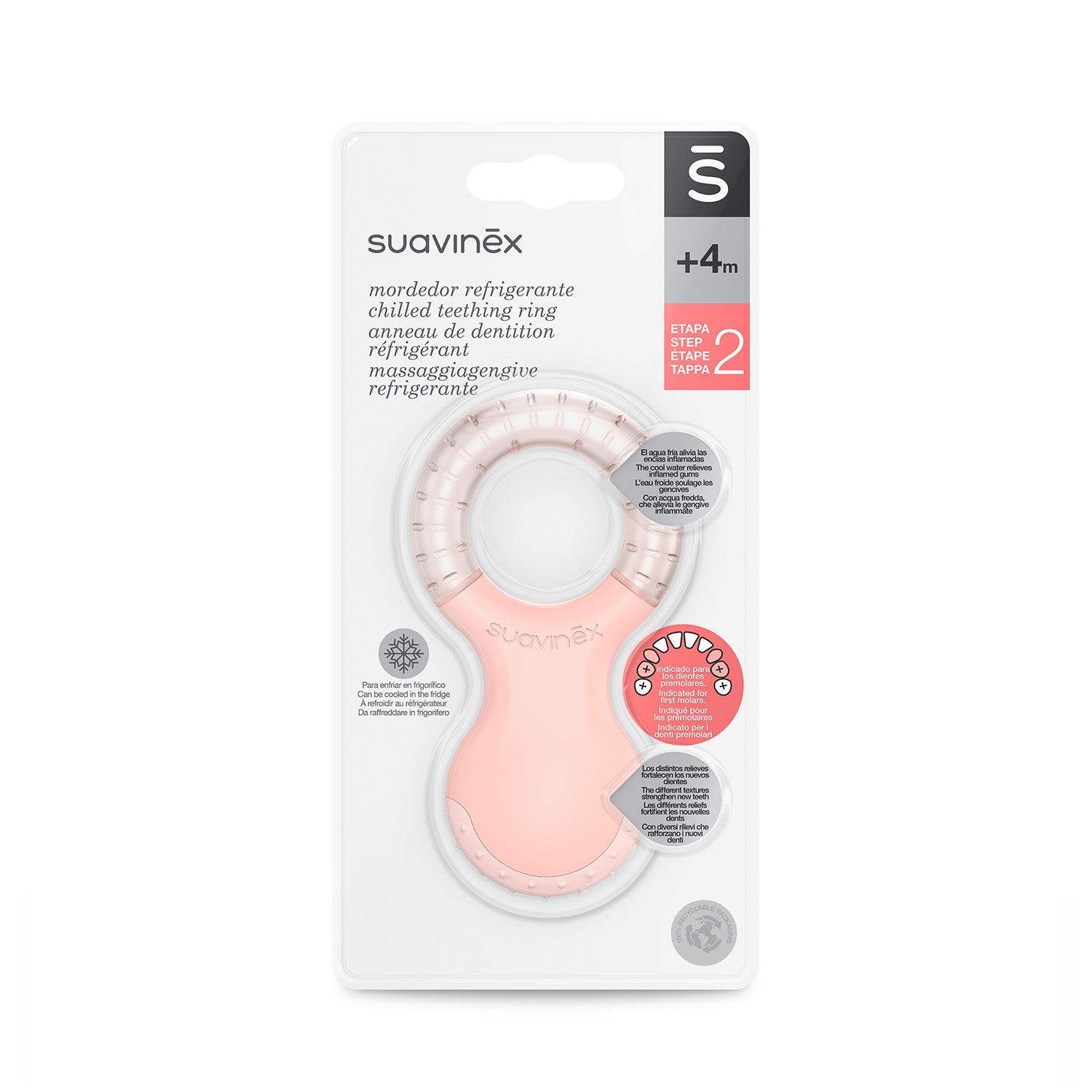 Mordedor Refrigerante Rosa Etapa 2 +4 meses