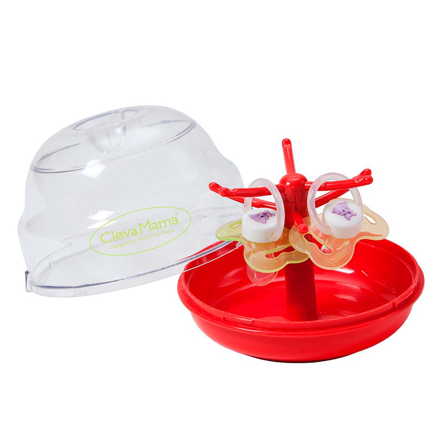 Esterilizador de Chupetes ClevaMama Soother Tree - Rojo