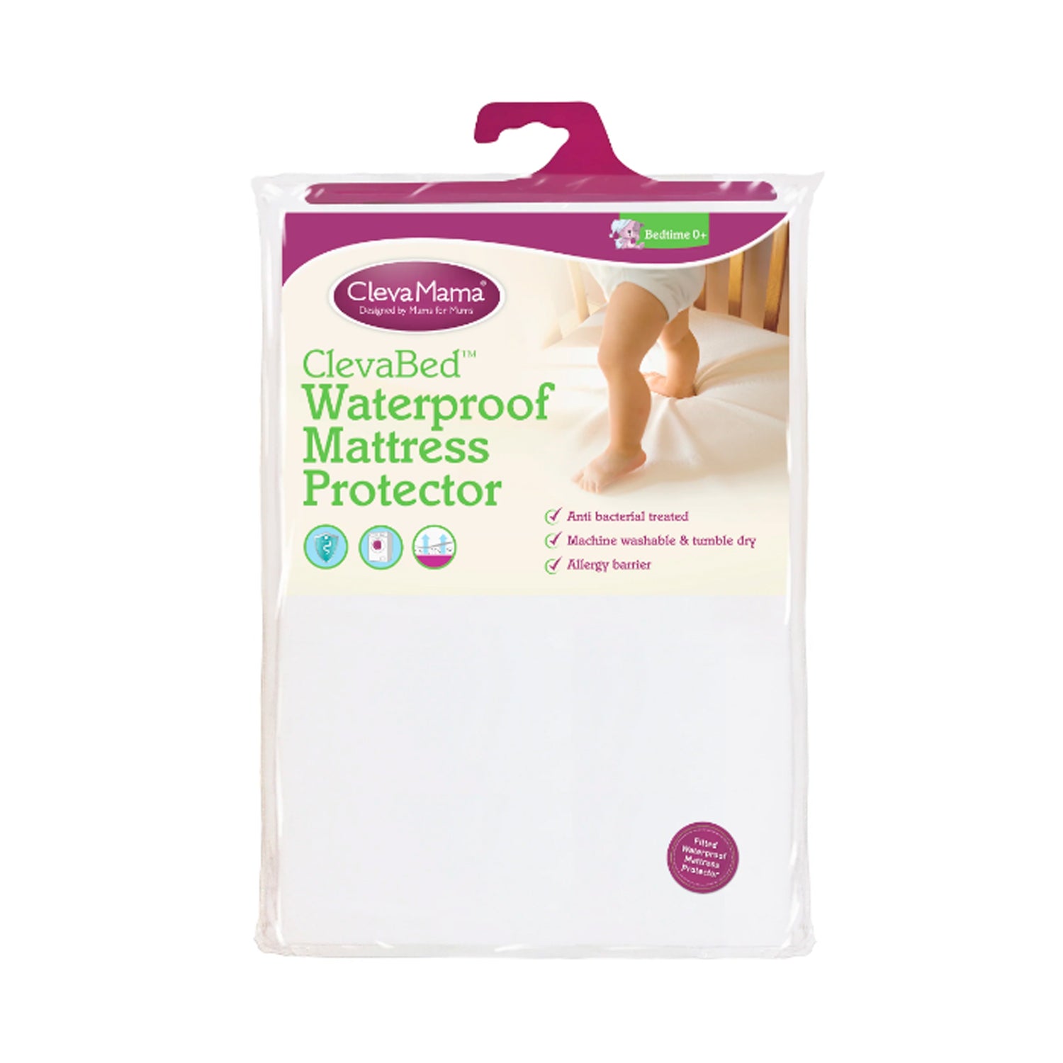 Protector de Colchón Impermeable Blanco 120x190cm (para Cama Pequeña)