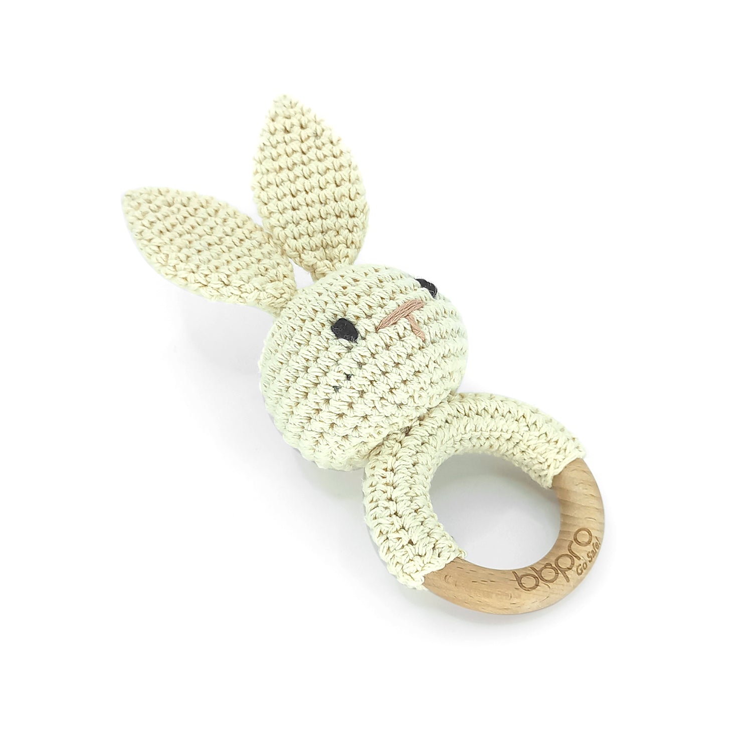 Bbpro - Mordedor y Sonajero de Conejo Beige