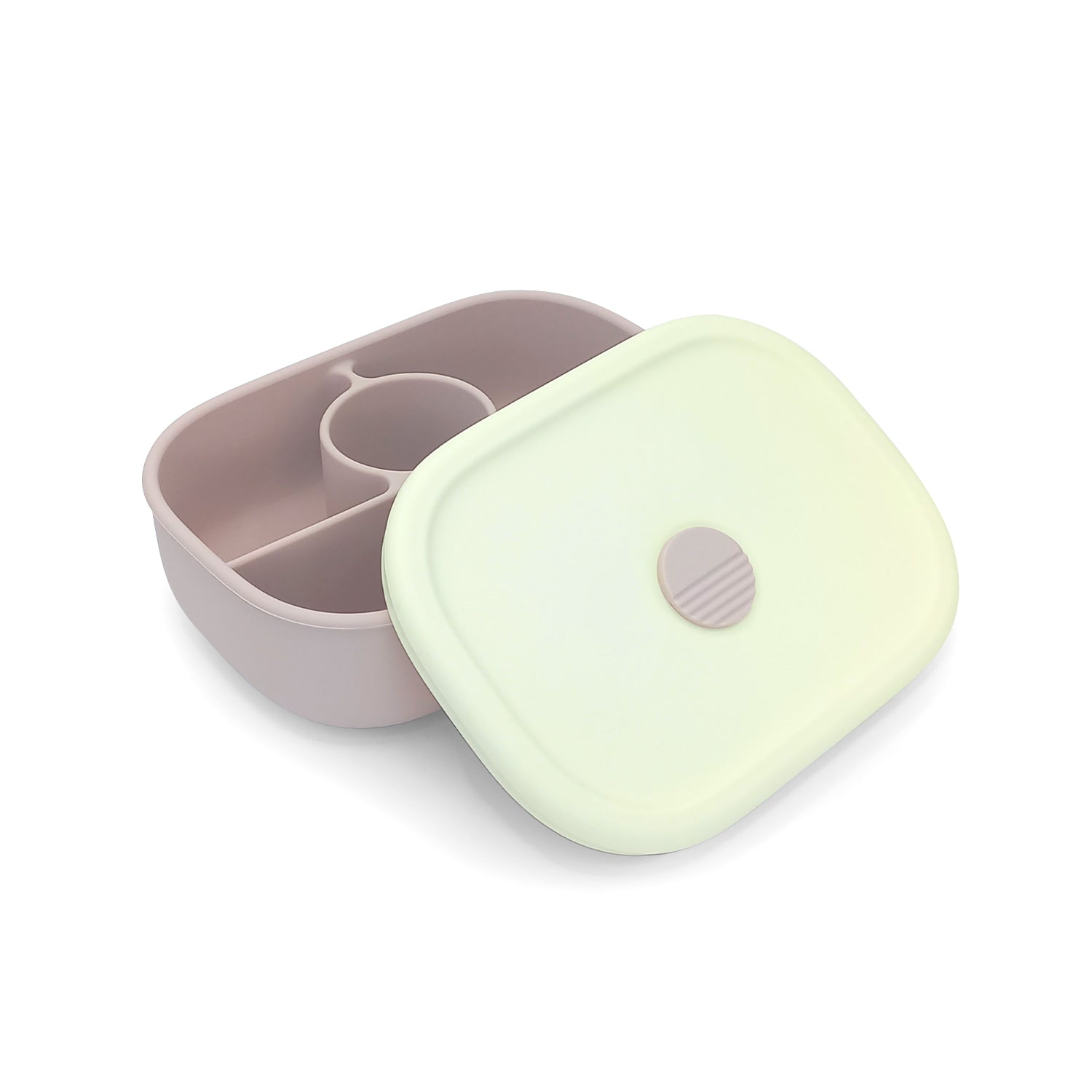 Bbpro - Plato de Silicona Rosa con Tapa