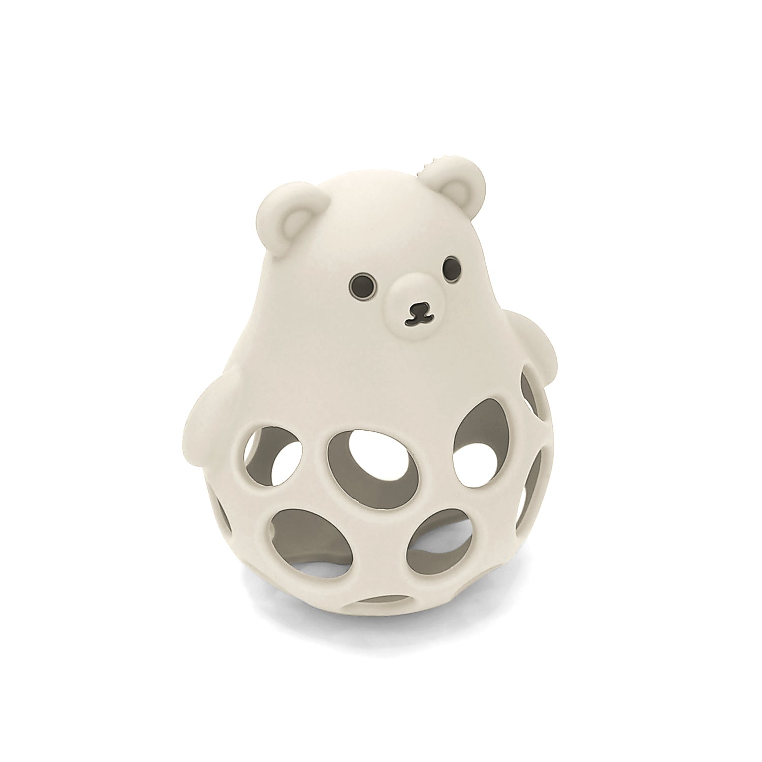 Bbpro - Juguete Mordedor Oso de Silicona Beige