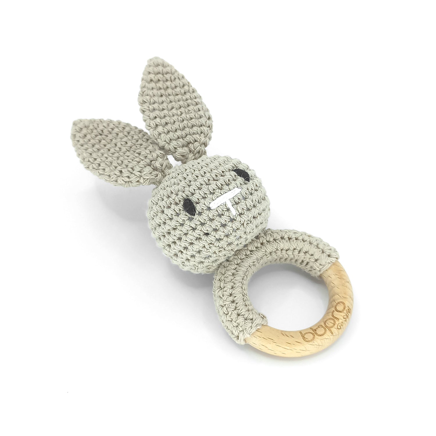 Bbpro - Mordedor y Sonajero de Conejo Gris