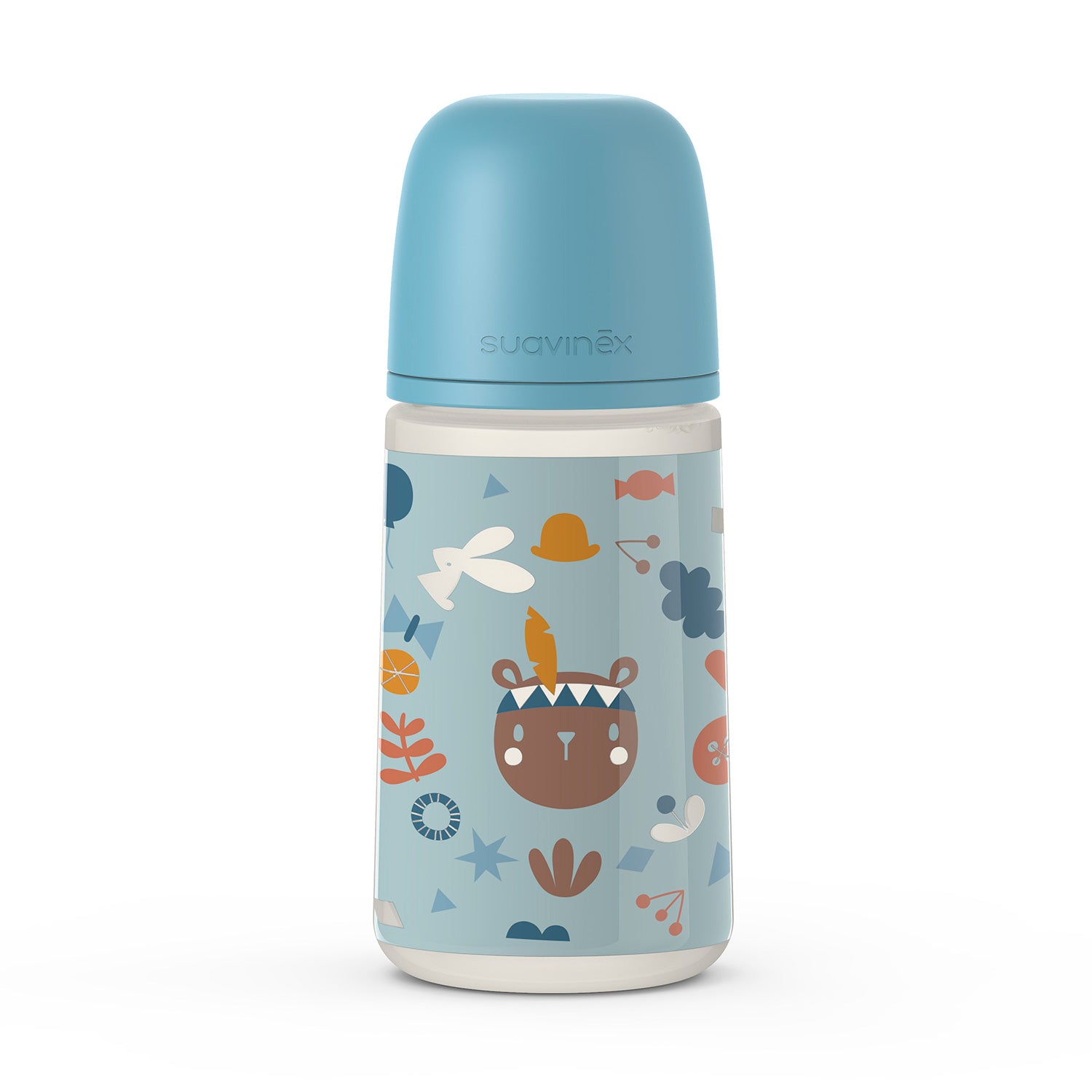 Mamadera Azul Forest de 270ml con Tetina Fisiologica Sx Pro Flujo Medio +3 meses