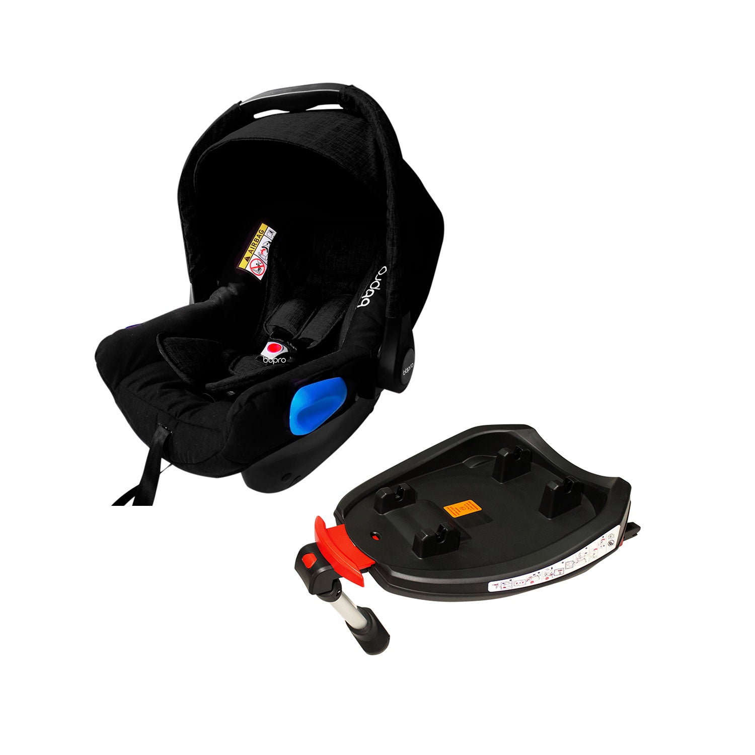 Silla de Auto Zoe Negra + Base Isofix para Silla Zoe