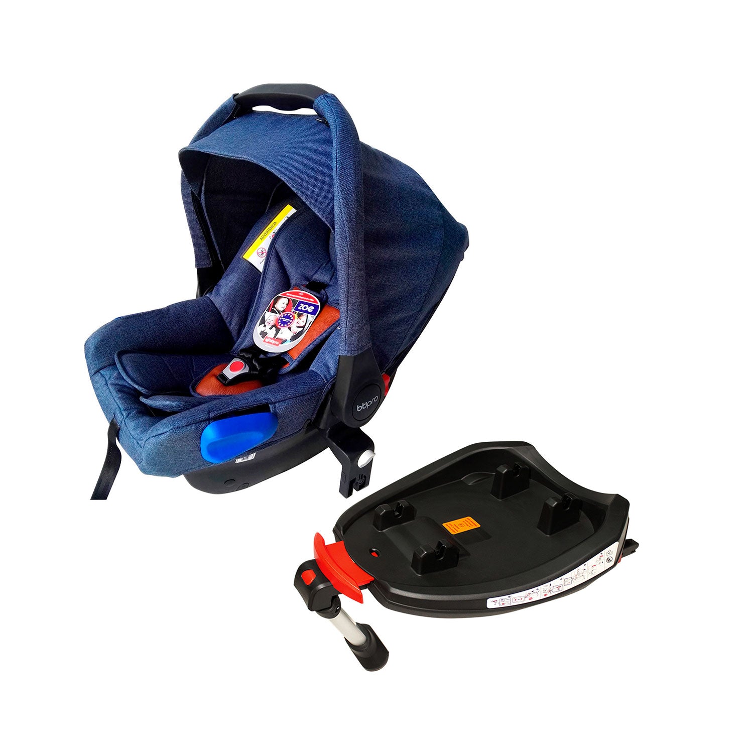 Silla de Auto Zoe Azul + Base Isofix para Silla Zoe